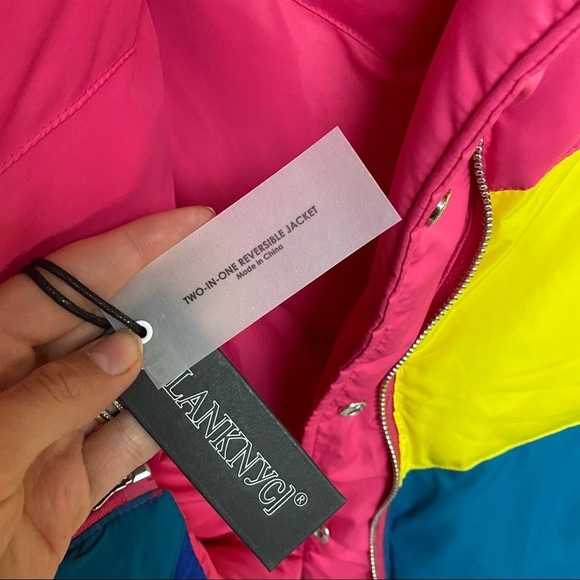 Blank NYC | Temptations Reversible Puffer Jacket M - Picture 13 of 15